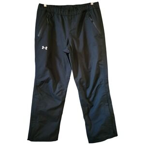 Under Armour Women's Size Large StormProof Cloudstrike Rain Pants Black